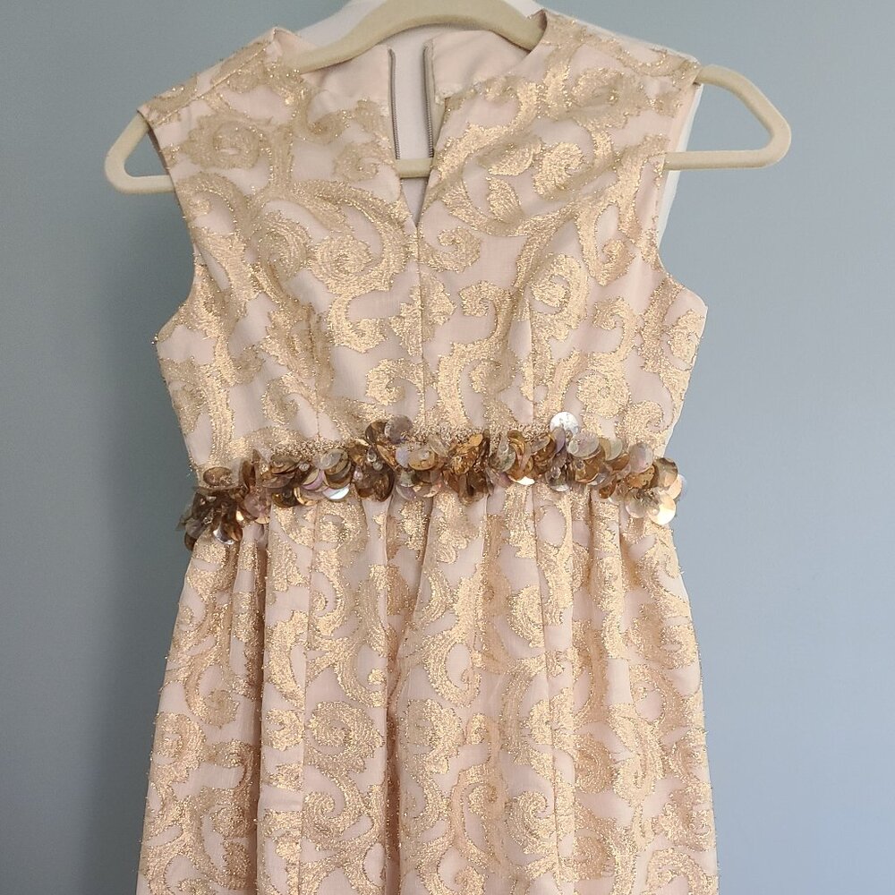 Beautiful Maxi Prom Glittery Dress so 1960's Pristine